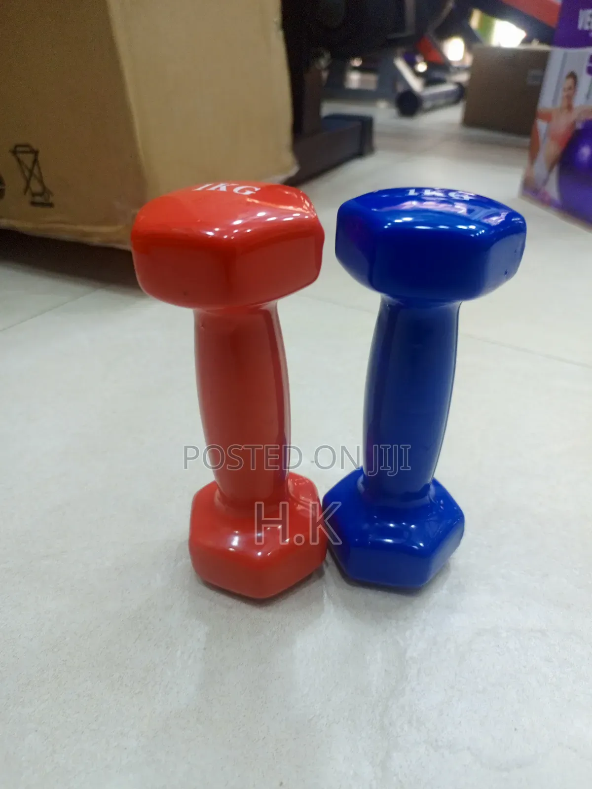 1kg Vinyl Dumbbell.