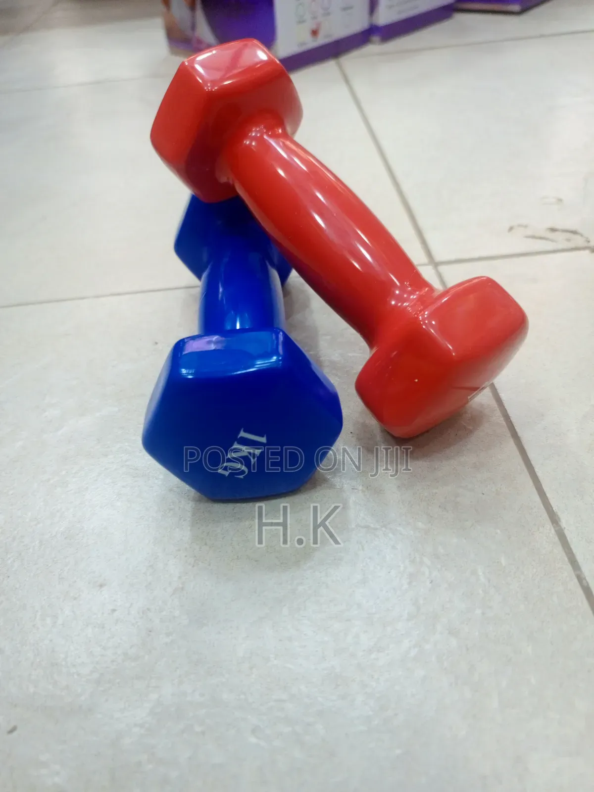1kg Vinyl Dumbbell.