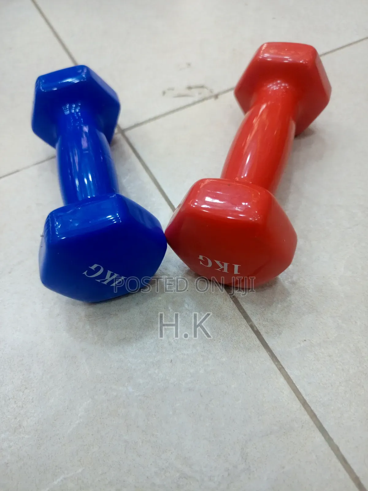 1kg Vinyl Dumbbell.