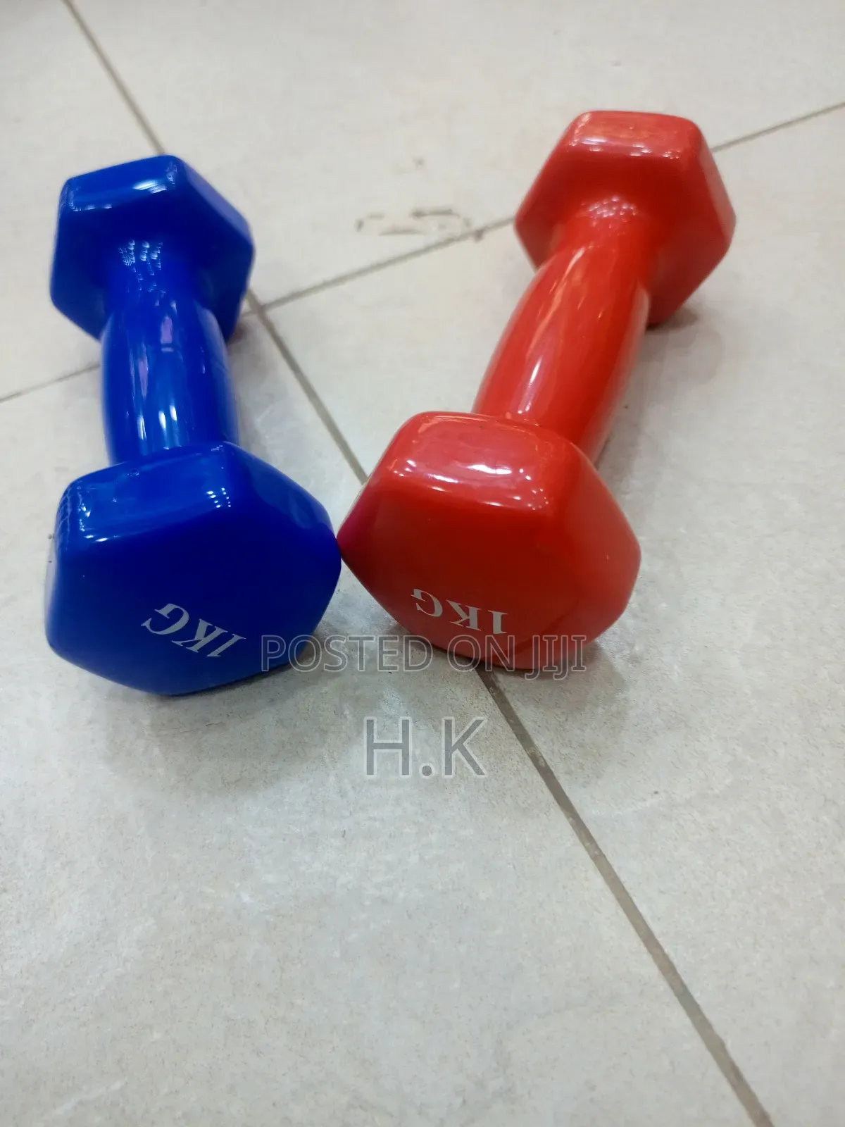 1kg Vinyl Dumbbell.