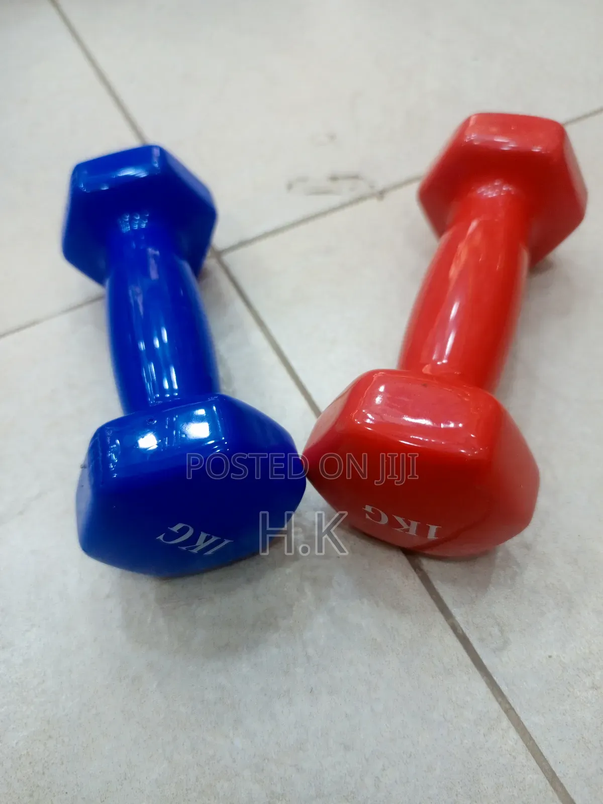 1kg Vinyl Dumbbell.