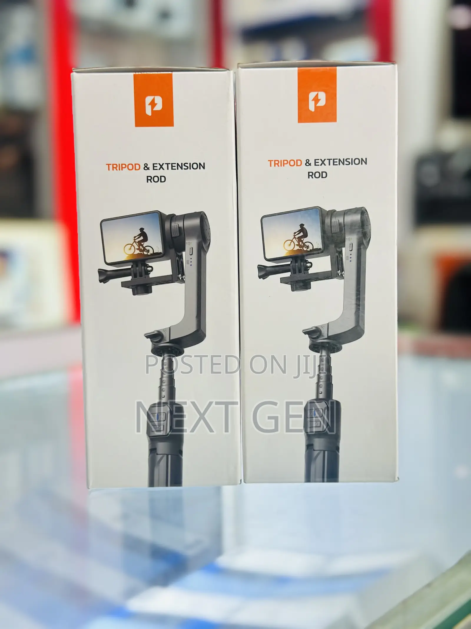 Porodo 2-Axis Gimbal Stablizer - Black