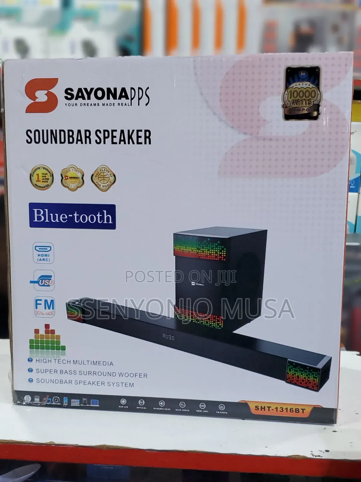 Sayona Soundbar Speaker System - 2.1 Channel Home Theater