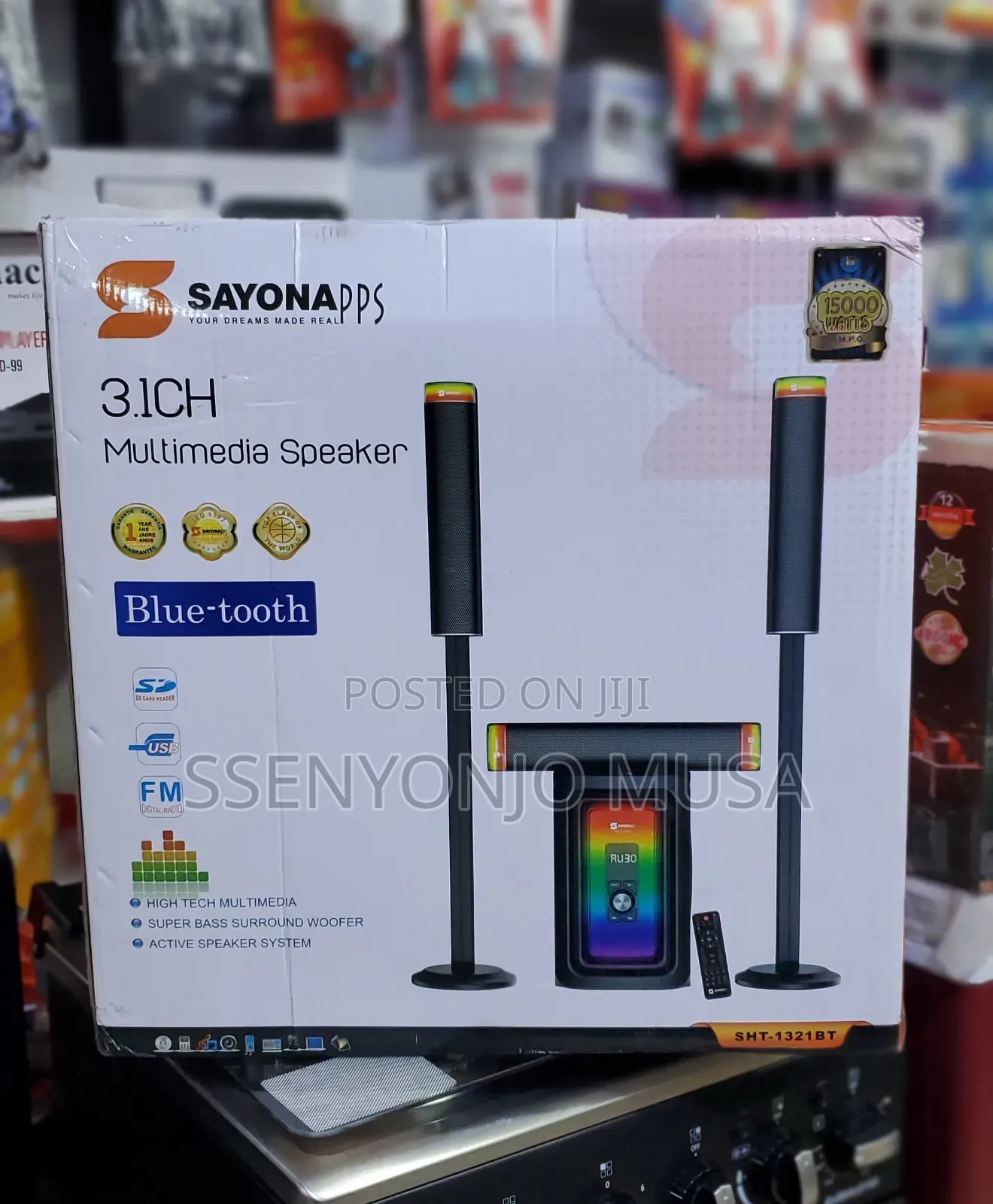 Sayonapps 3.1ch Multimedia Speaker System - Home Theater-