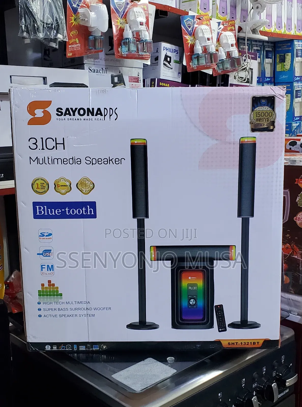 Sayonapps 3.1ch Multimedia Speaker System - Home Theater-