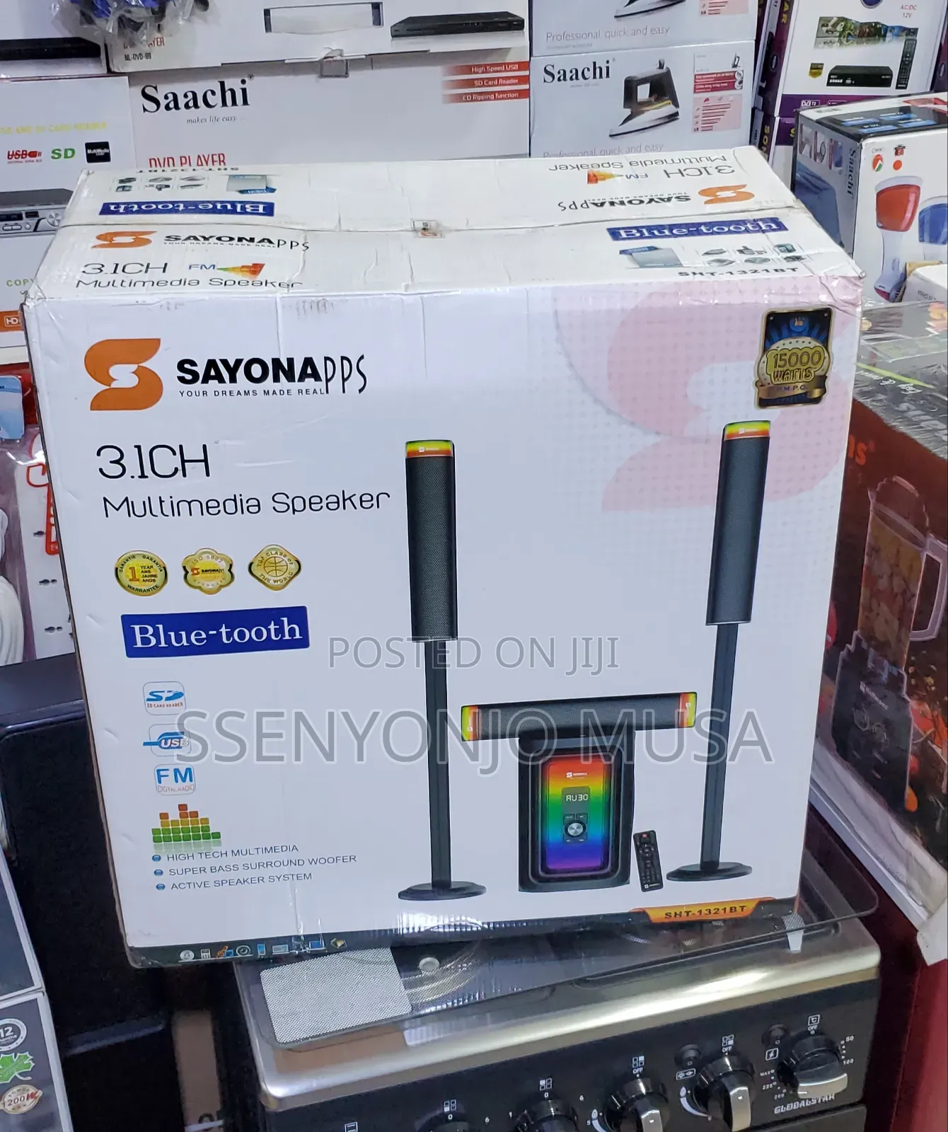 Sayonapps 3.1ch Multimedia Speaker System - Home Theater-