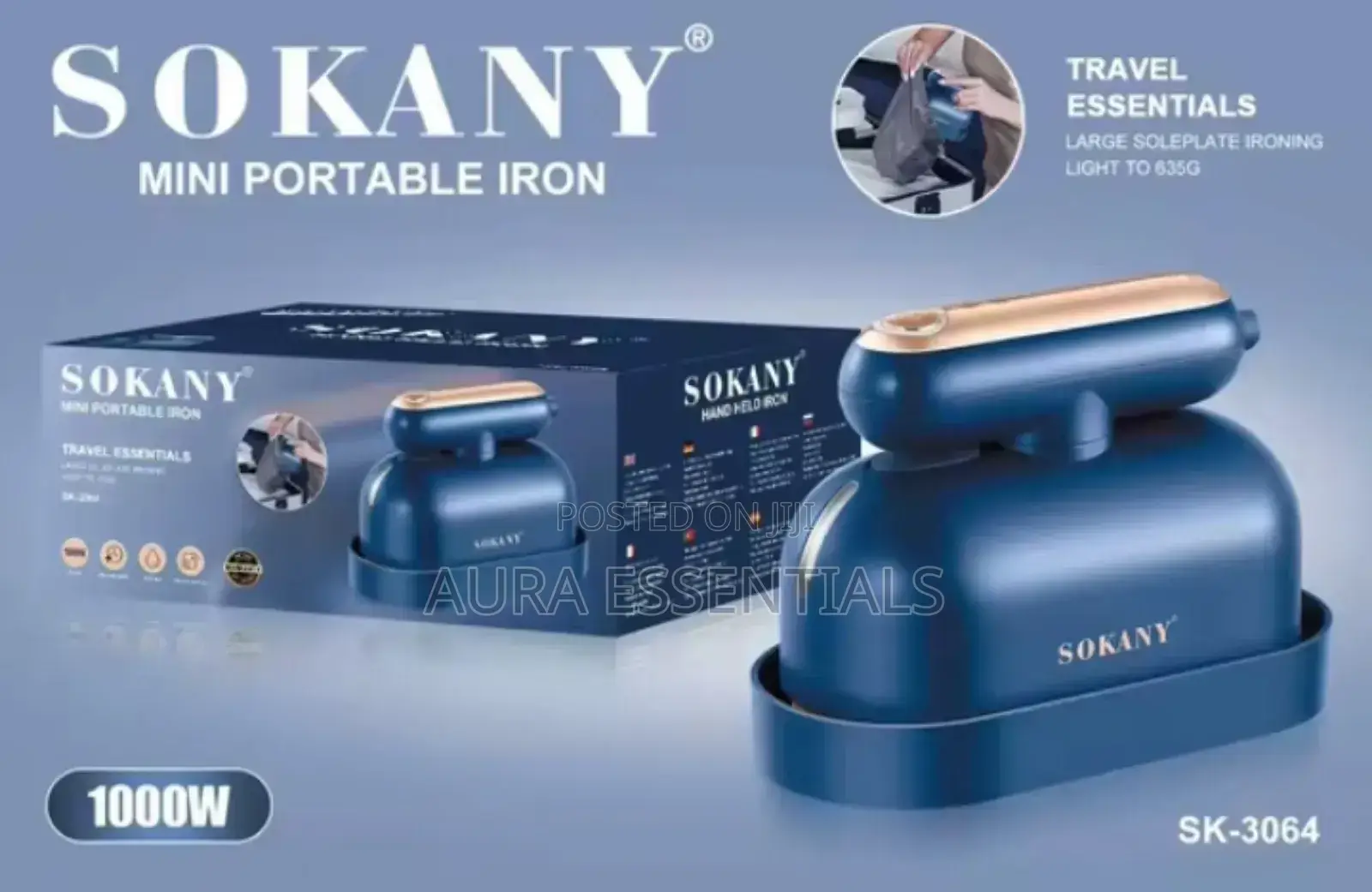 SOKANY SK-3064 Mini Steam Travel Iron