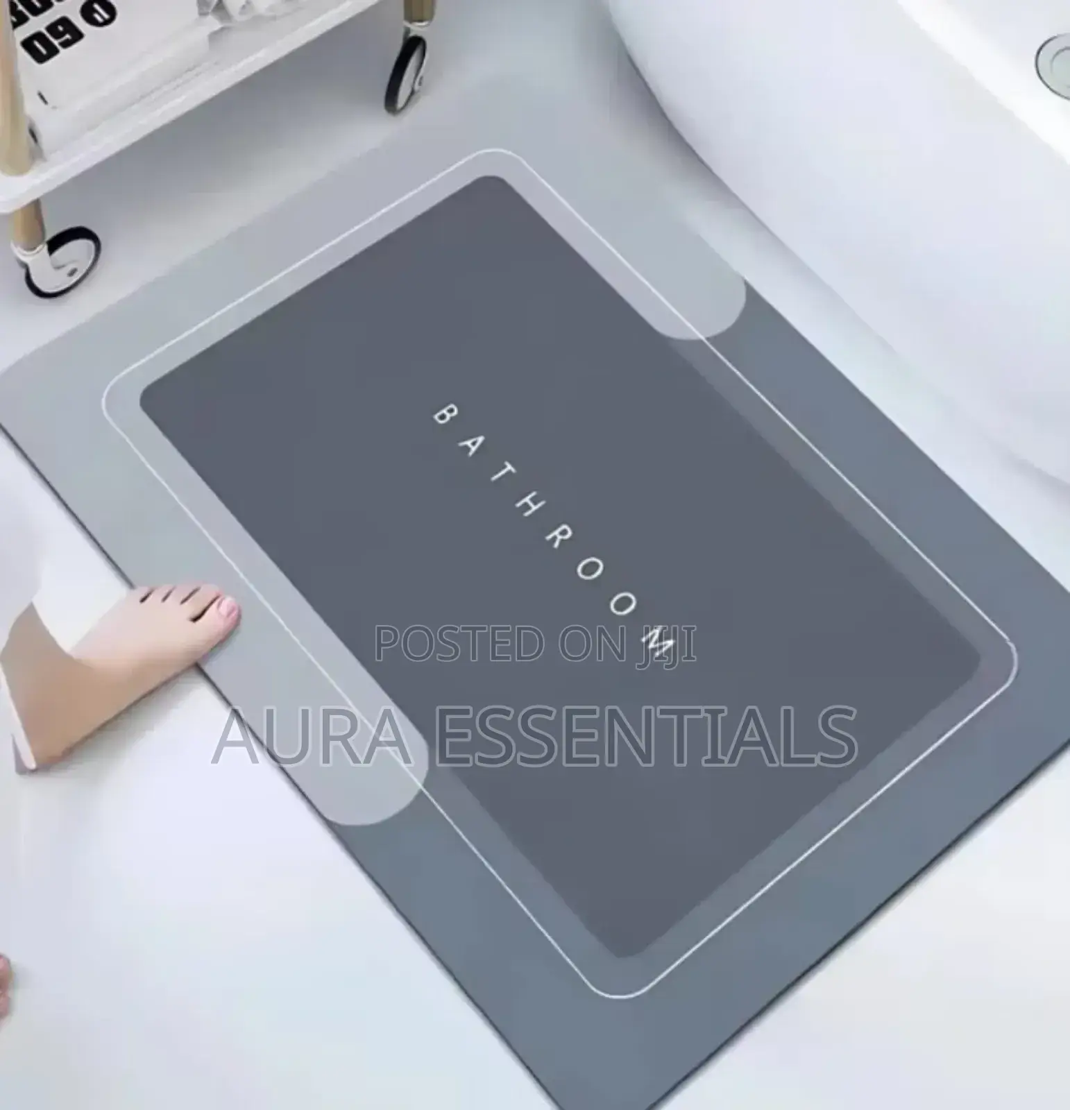Anti Slip Cotton Tufted Bath Mat Bathroom Floor Mats