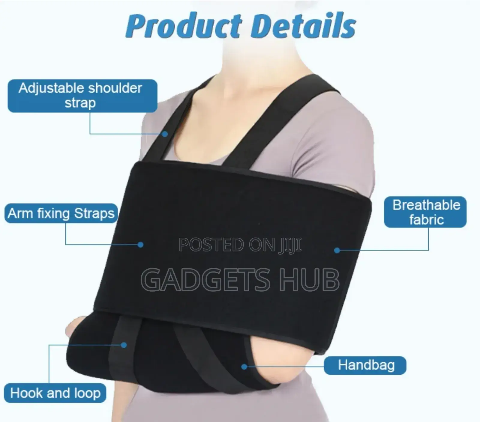 Adjustable Medical Pouch
Shoulder Support Arm Sling