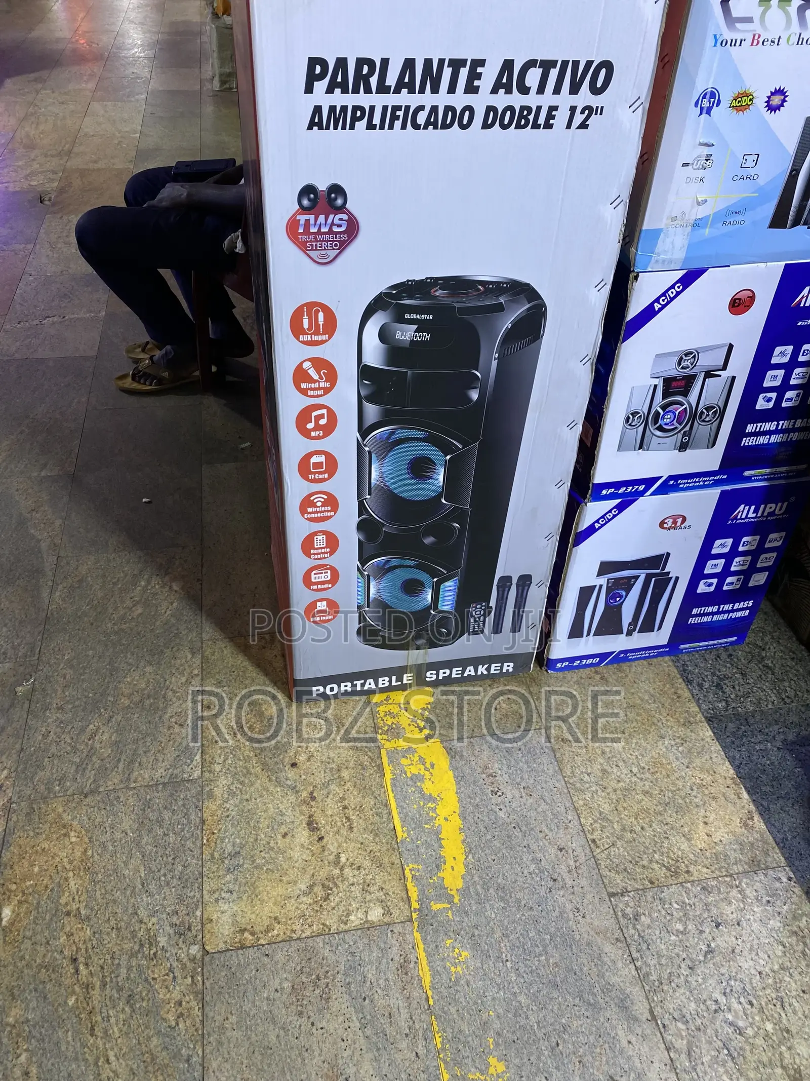 Globalstar Portable Hifi Fire Light Speaker