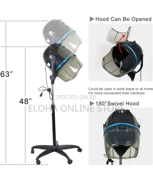 Adjustable Stand Up Hair Dryer 1300w With Rolling Wheels