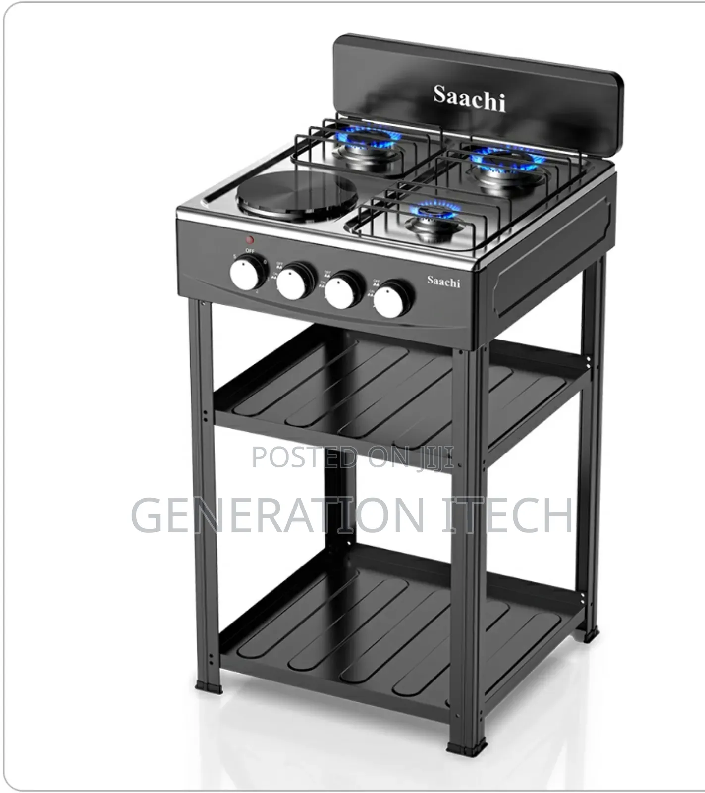 Gas Stove -Hot Plate- 3 Burner and 1 Hot Plate With Stand