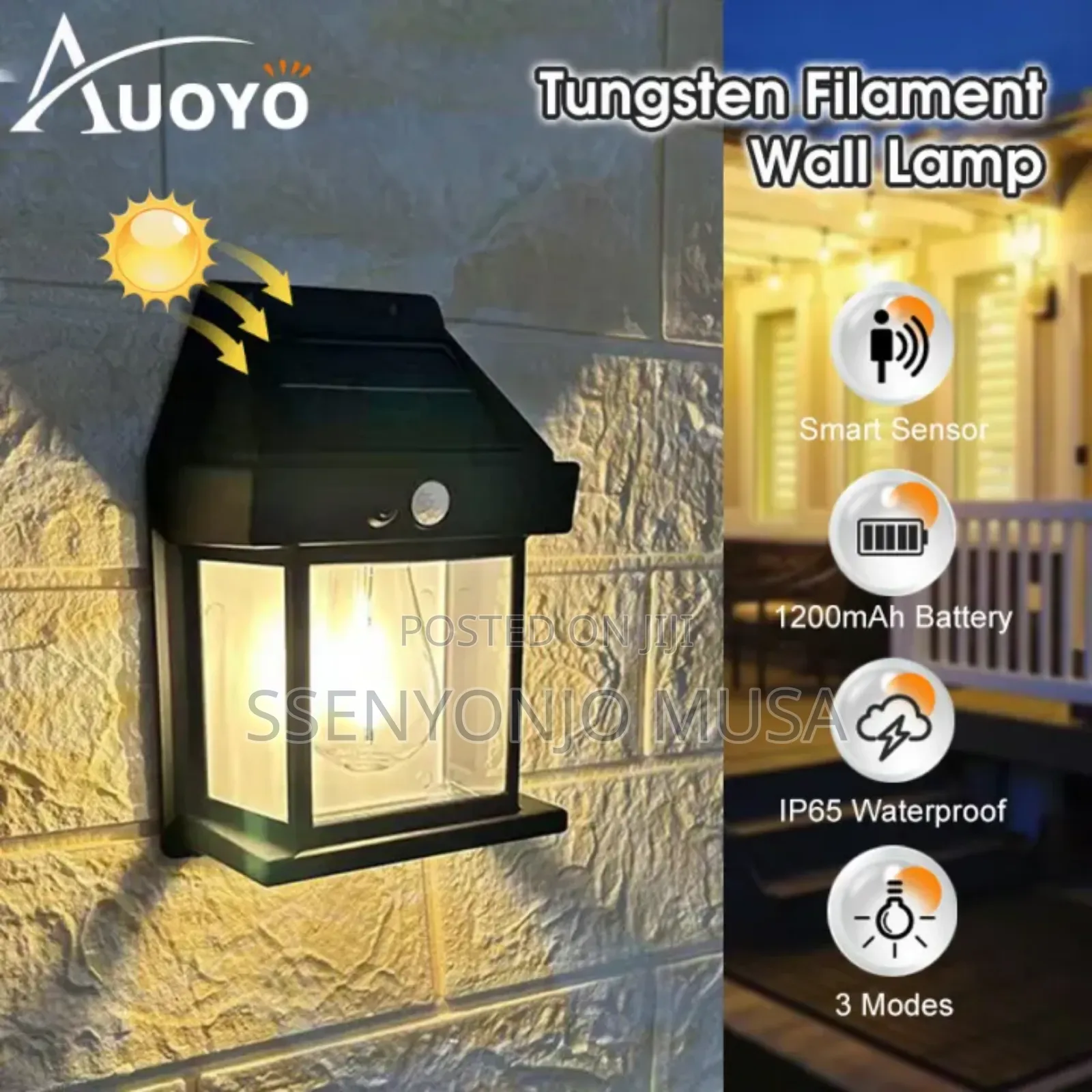 Led Solar Wall Lamp - Outdoor Waterproof Lighting