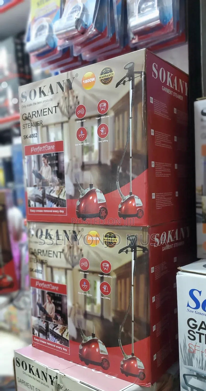 Sokany 2000w Garment Steamer - Fast Heat Up, 1.6l Removable-
