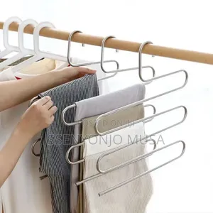 S-Type Multi-Purpose Pants Hangers Rack-5layers Space Saving