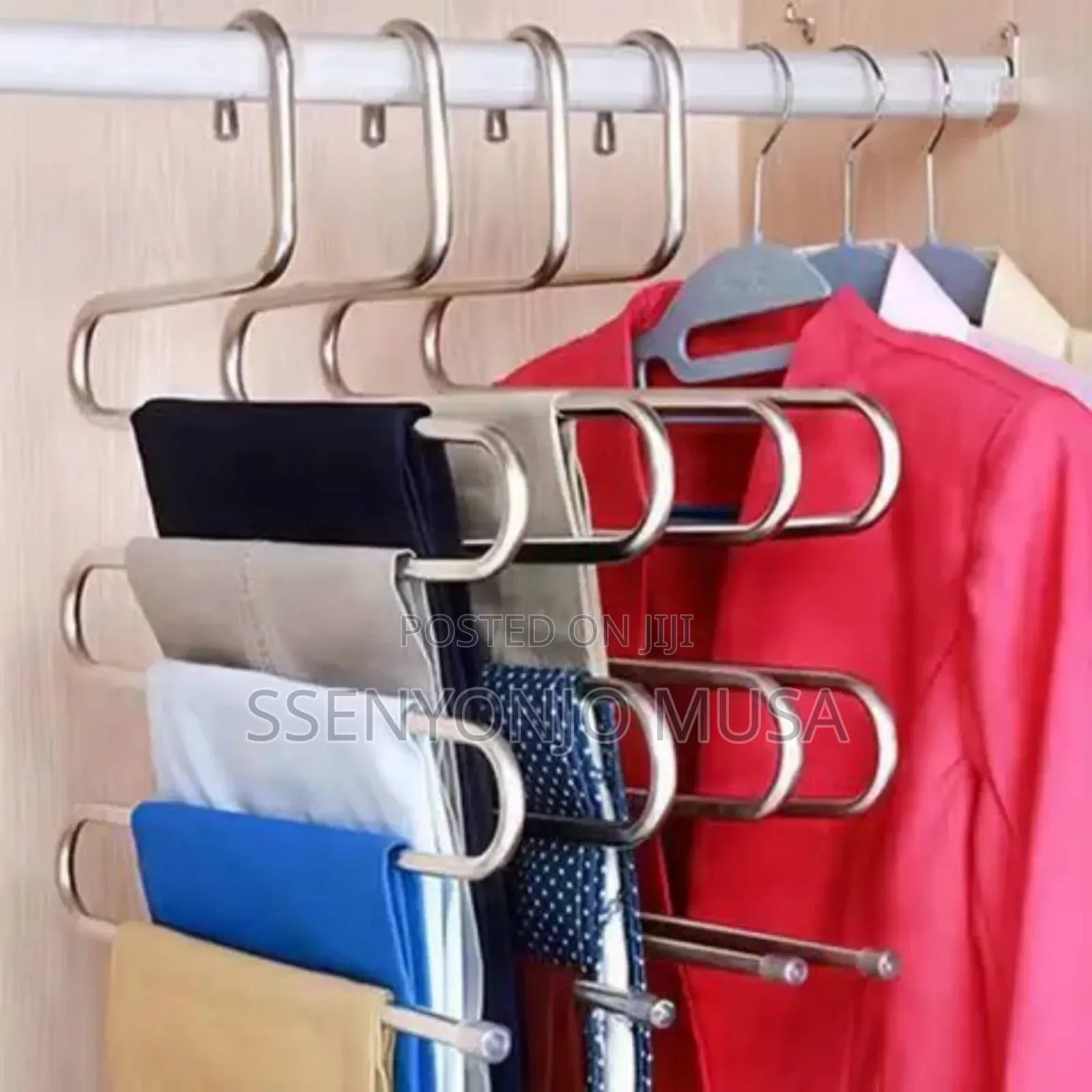 S-Type Multi-Purpose Pants Hangers Rack-5layers Space Saving