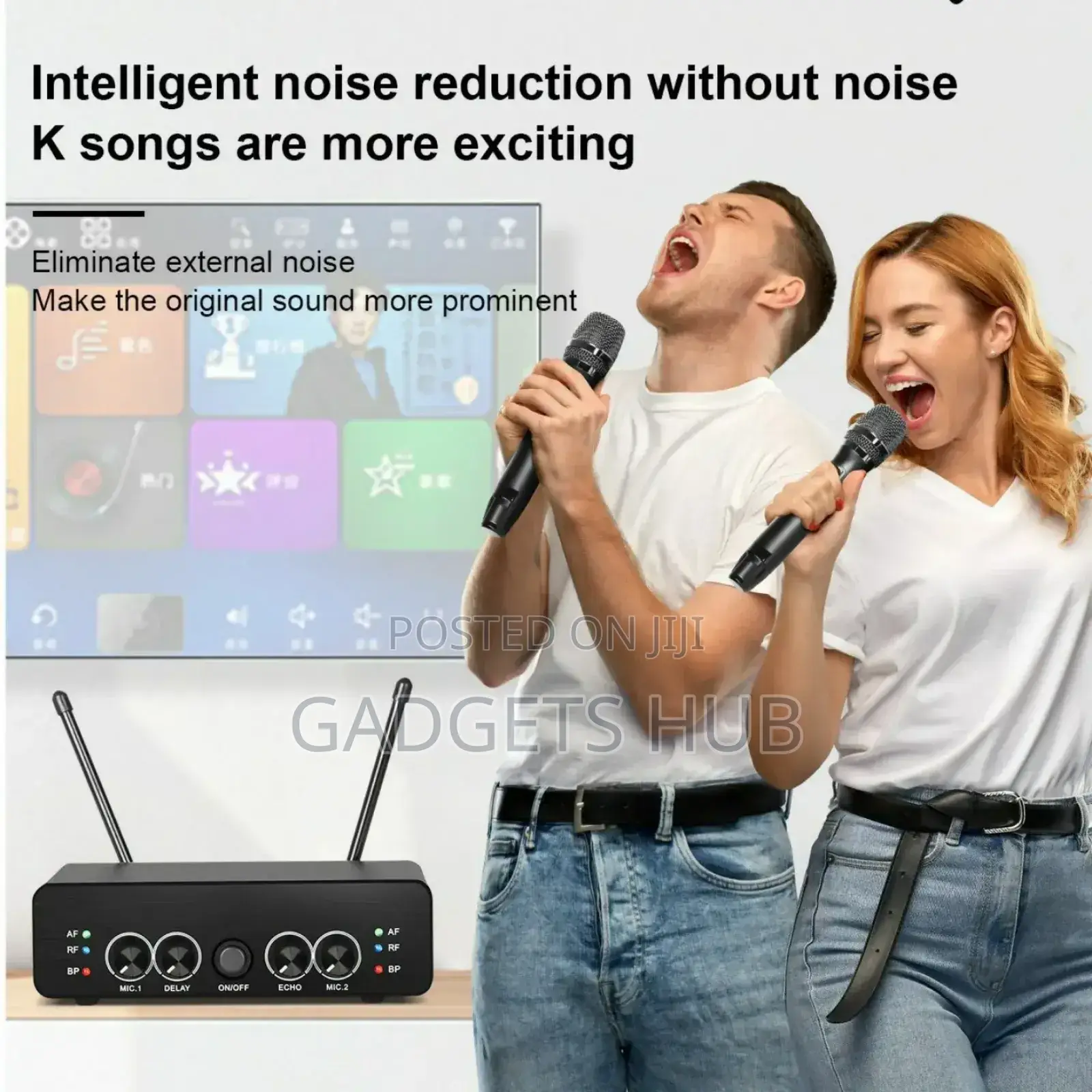 2 Channel Wireless Microphone Dual Way Dynamic
