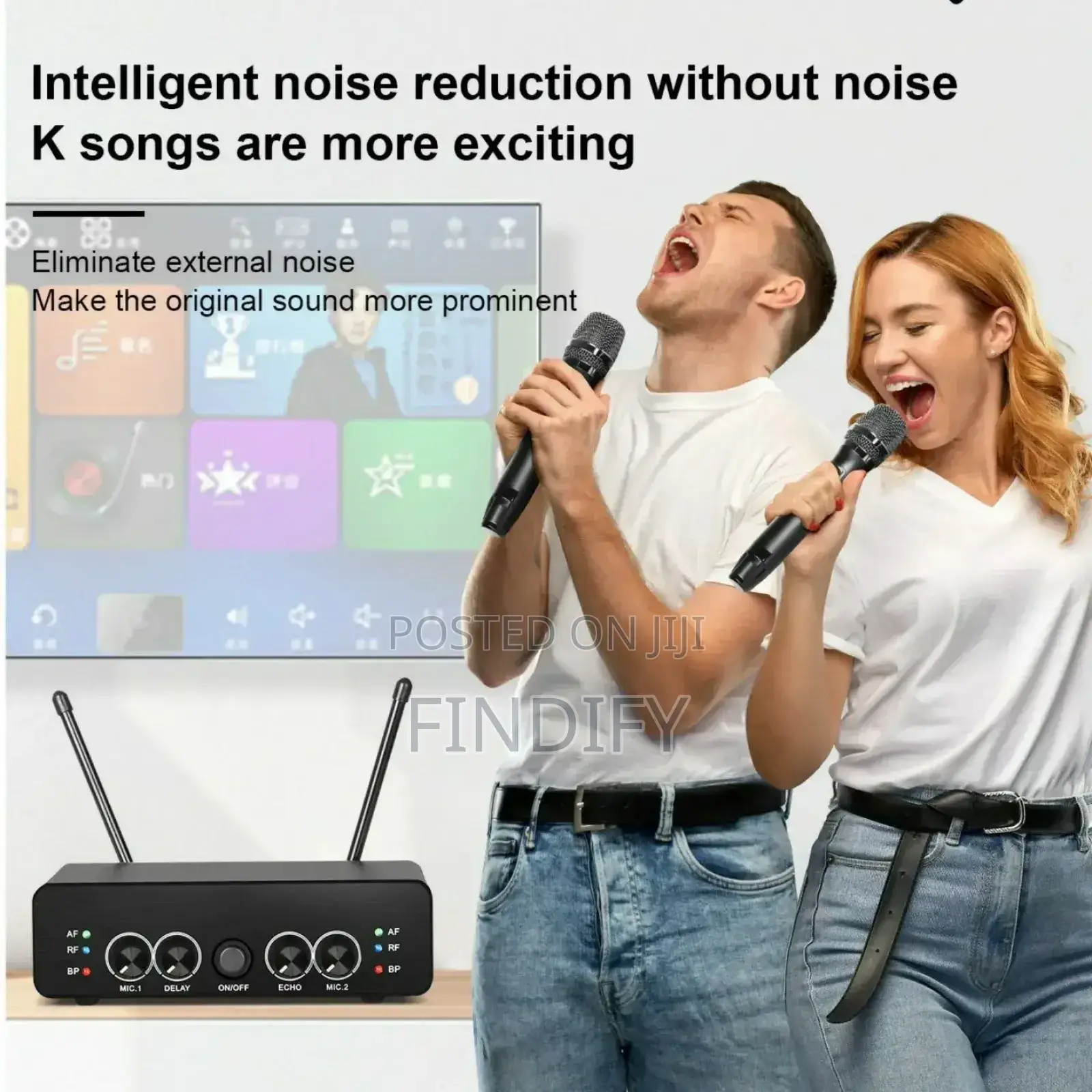 2 Channel Wireless Microphone Dual Way Dynamic