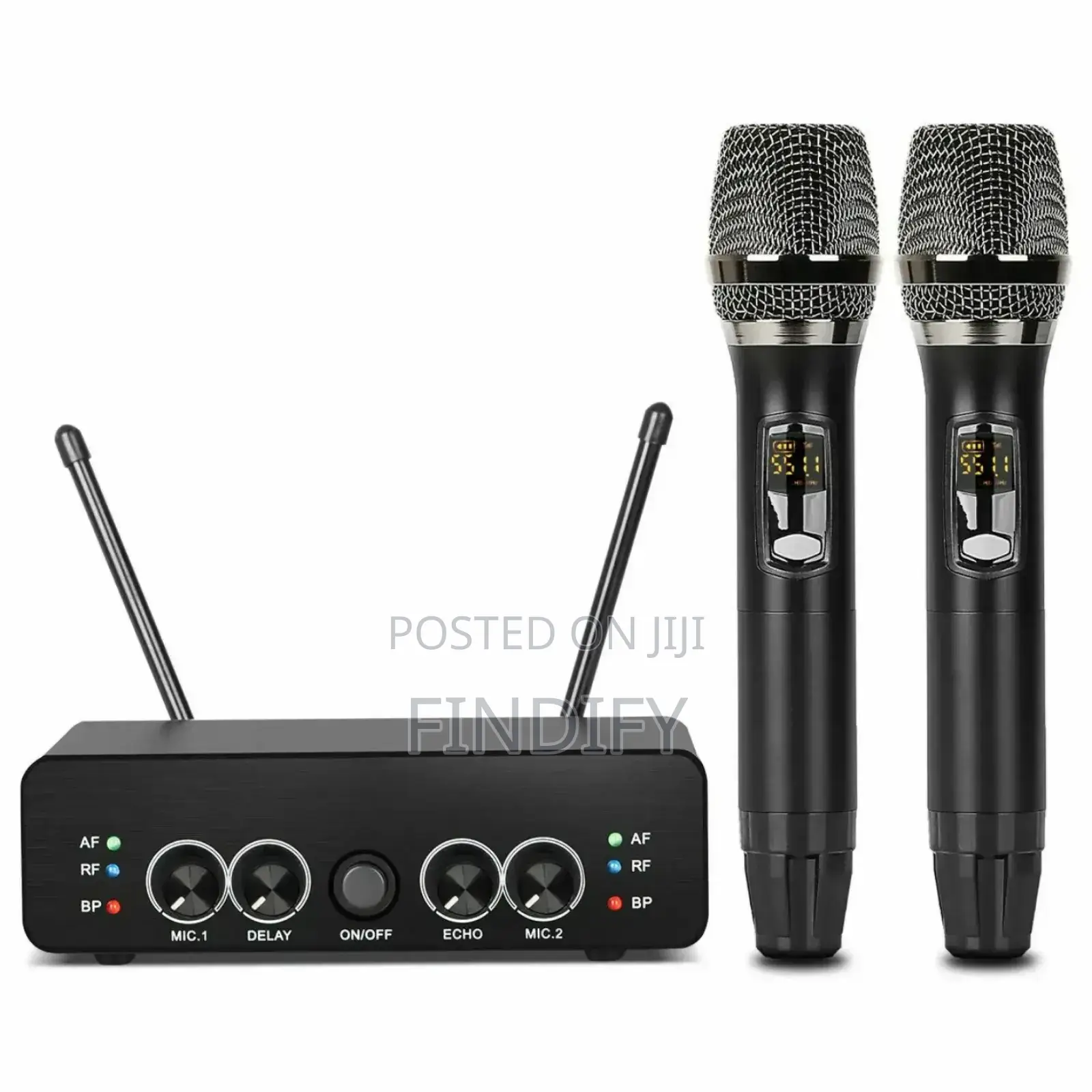 2 Channel Wireless Microphone Dual Way Dynamic