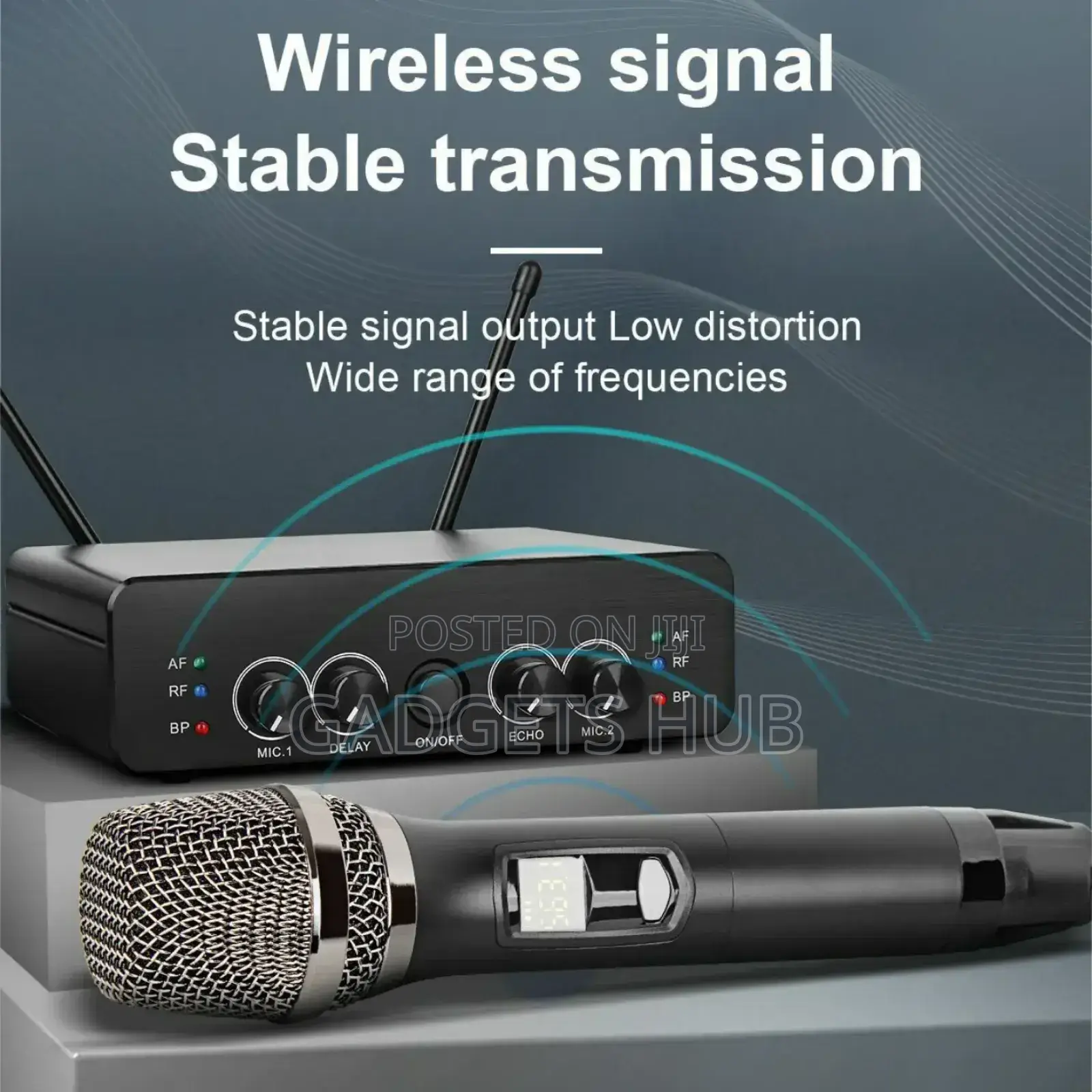 2 Channel Wireless Microphone Dual Way Dynamic