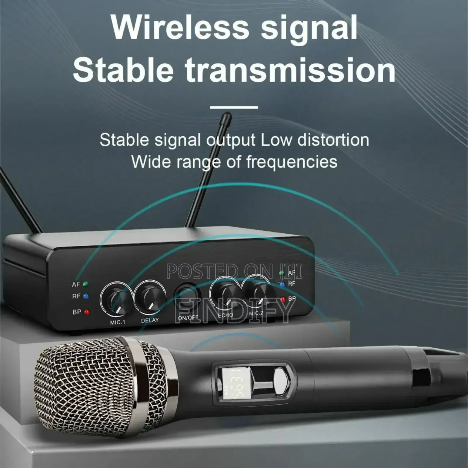 2 Channel Wireless Microphone Dual Way Dynamic
