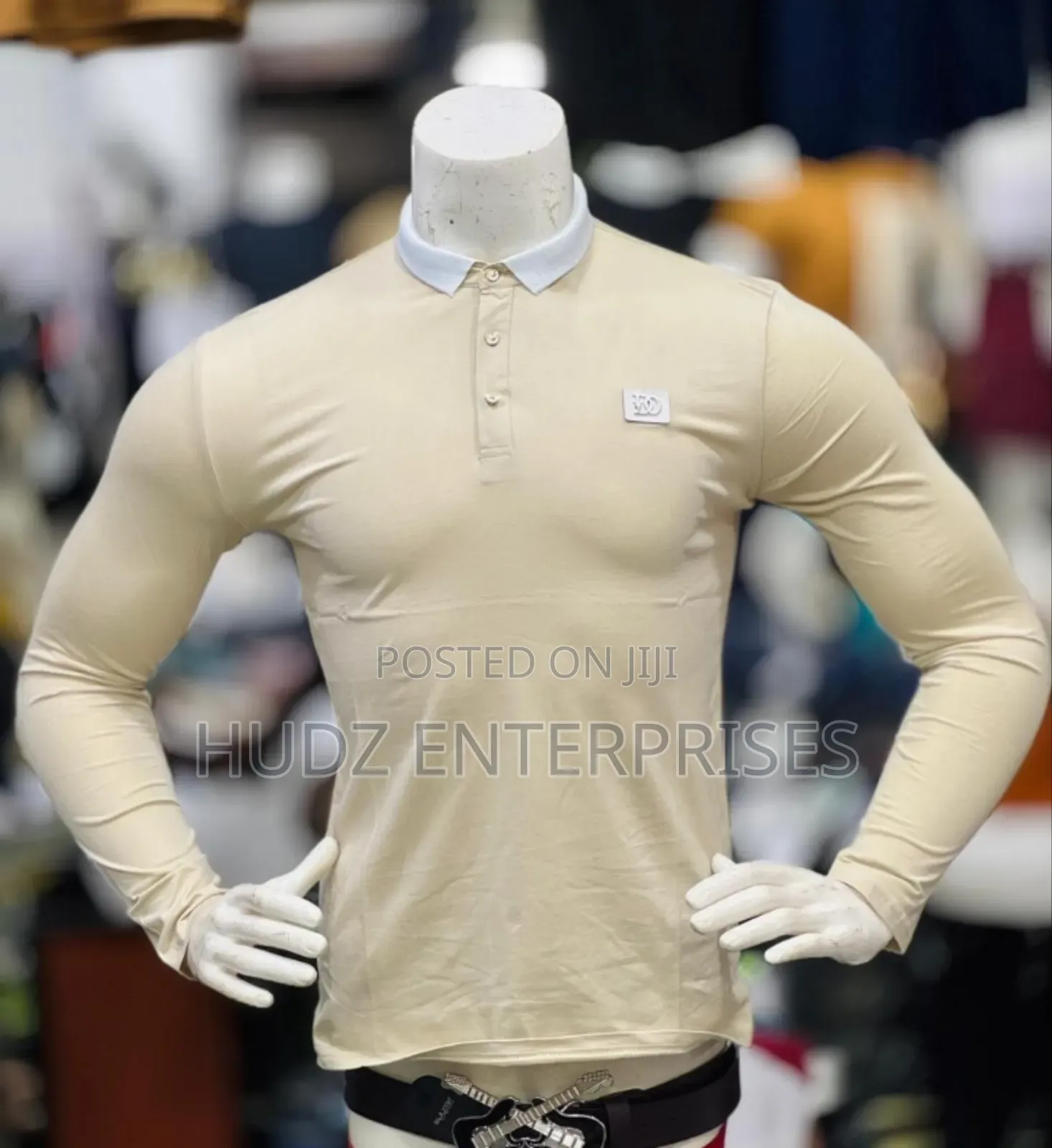 Long Sleeve Collar T-Shirt
