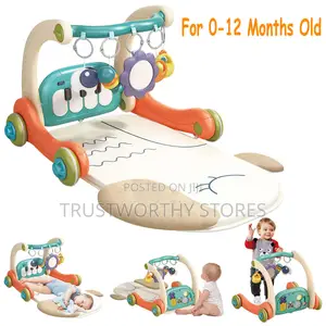 6 in 1 Baby Gym Play Mat and Baby Walker Piano Musical