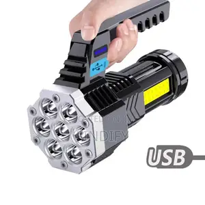 7 LED Rechargeable Powerful Flashlight Torch