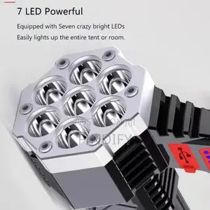 7 LED Rechargeable Powerful Flashlight Torch