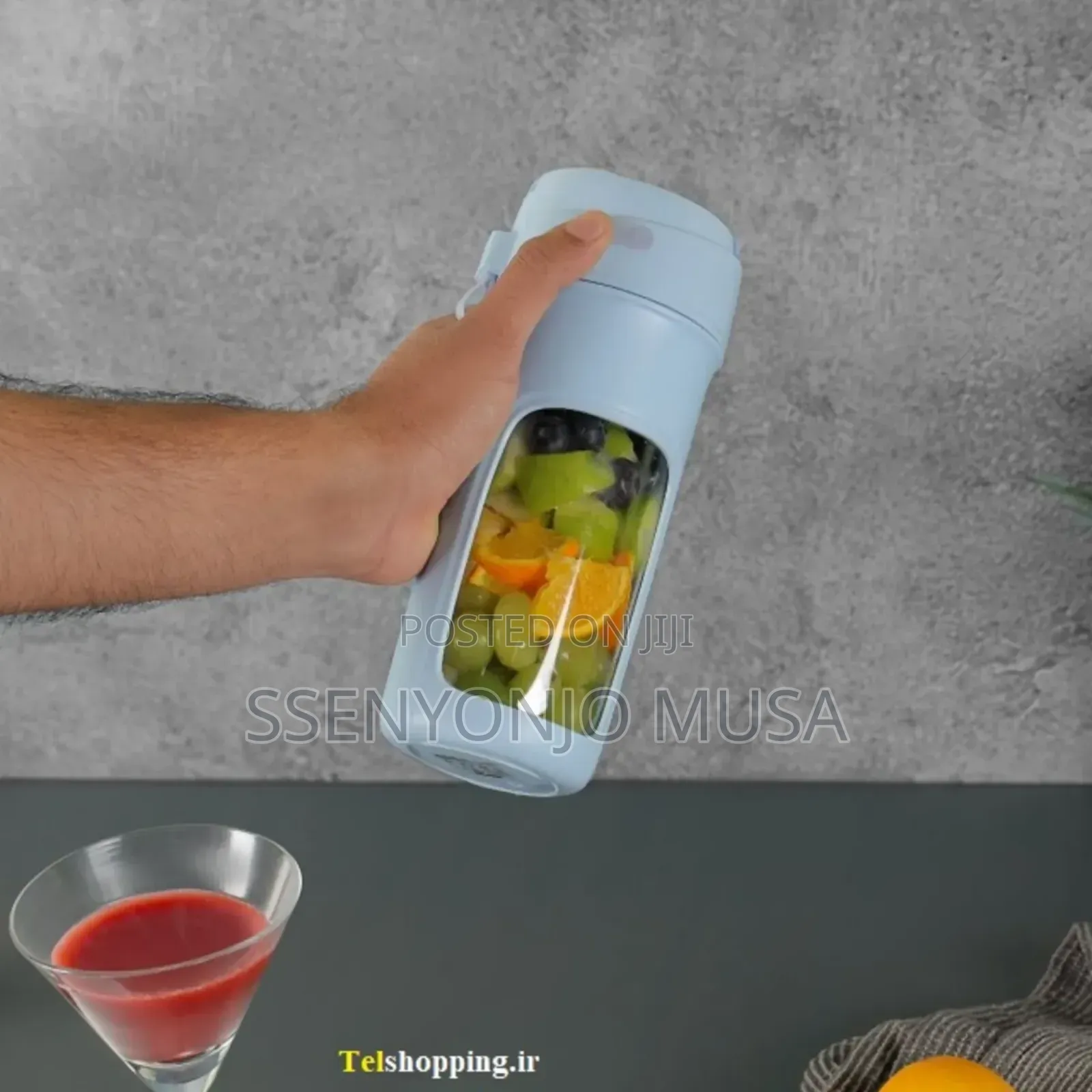 Geepas Rechargeable Portable Blender -500ml,Stainless Steel