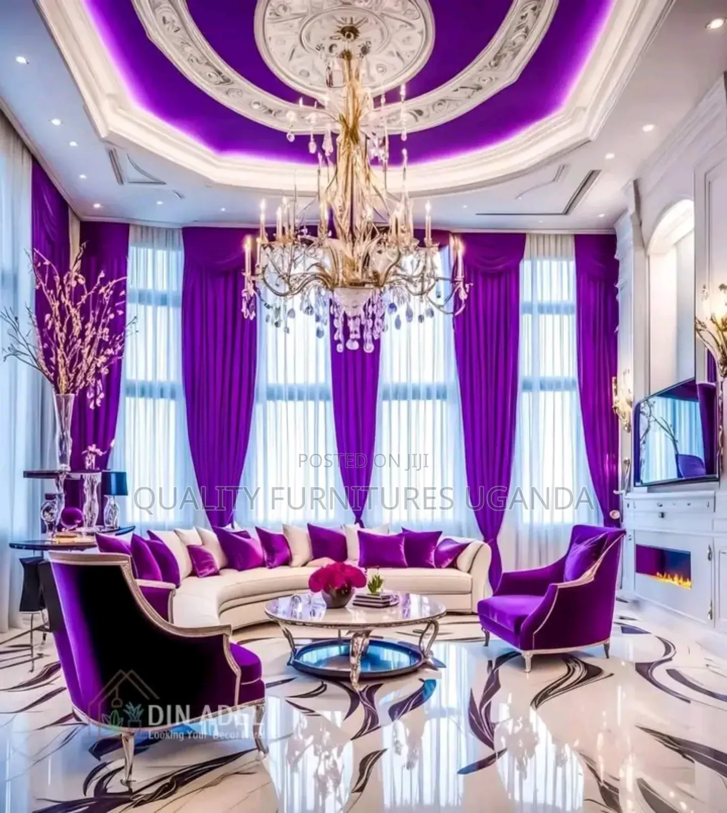 C Shaped Sofa Set