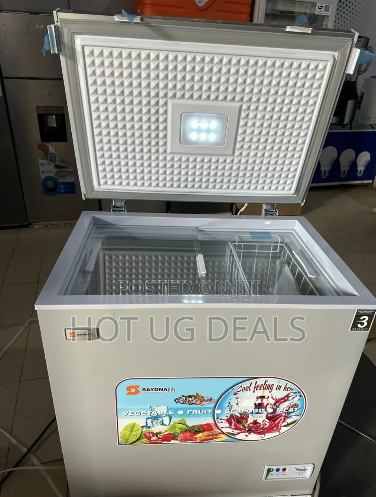 Sayona 200L Chest Freezer - Silver