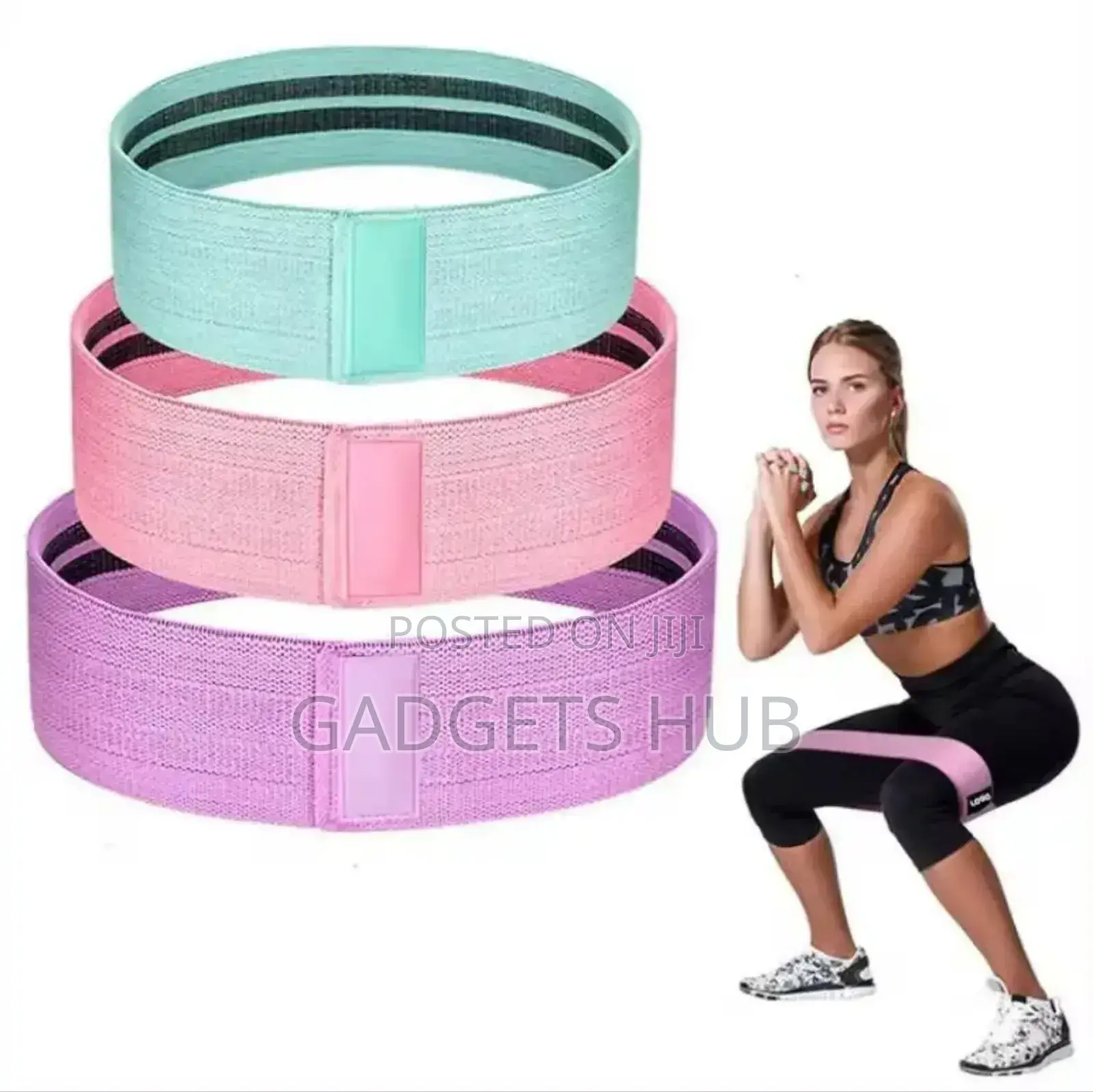 Yoga Hip Booty Exercise Bands Elastic Gym Equipment