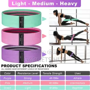Yoga Hip Booty Exercise Bands Elastic Gym Equipment