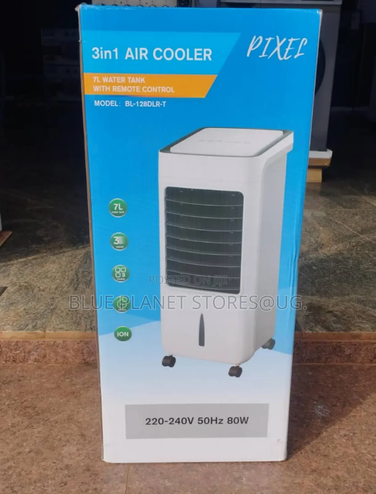 PIXEL 7.0litre Air Coolers With Remote \\ 80w \\ BL-128DLR-T