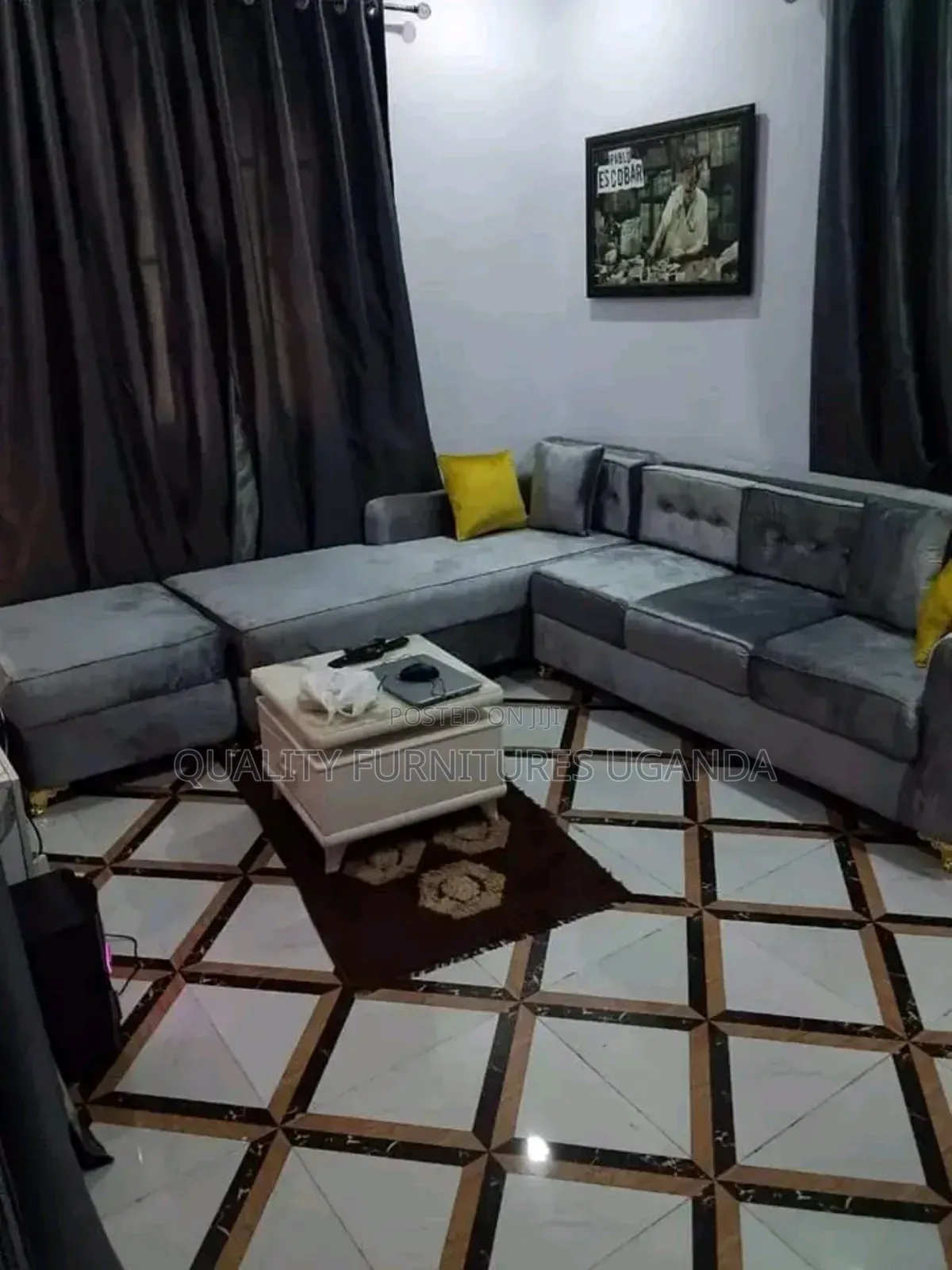 Classic L Sofa Set