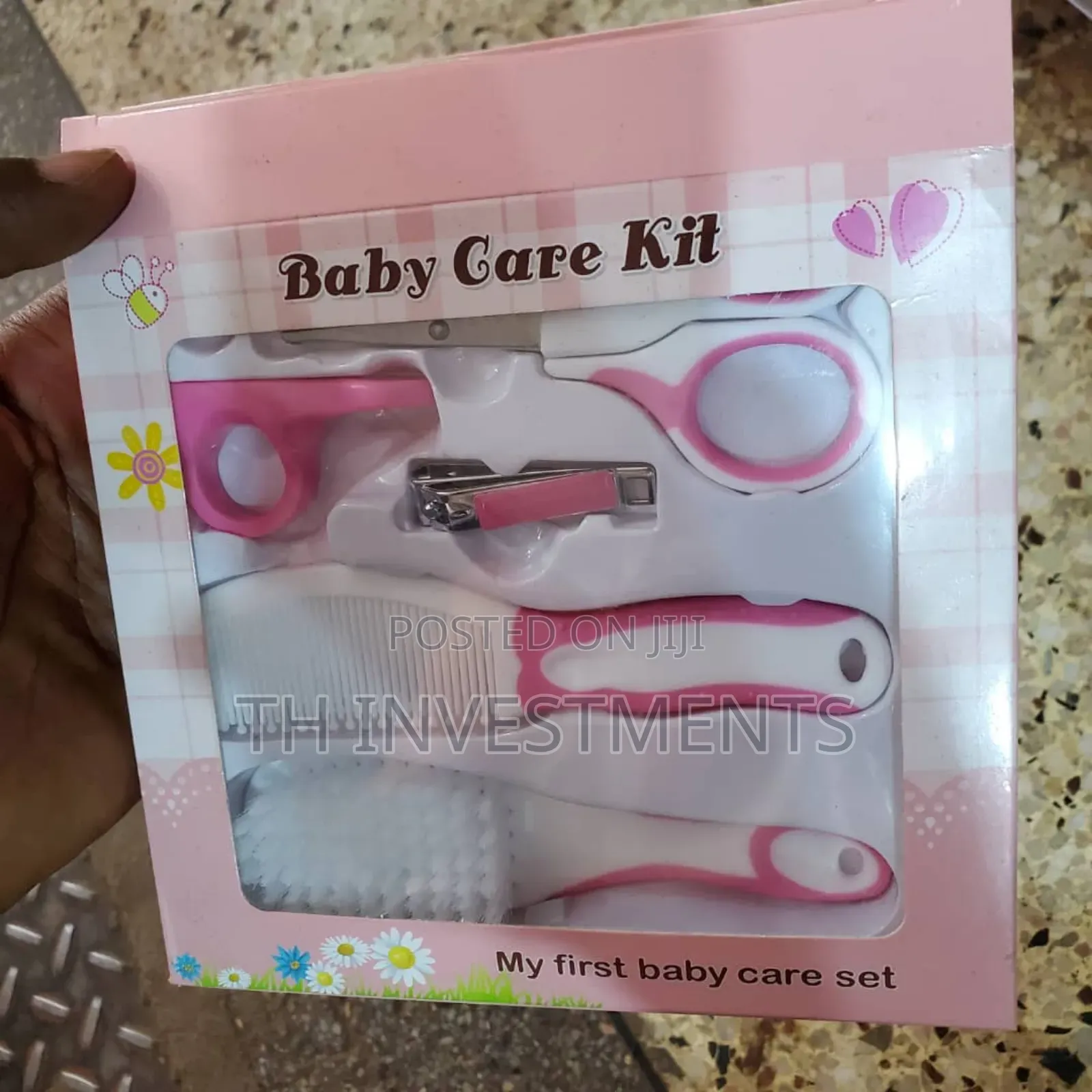 6pcs Convenient Baby Nail Clipper Scissors Hair Brush Comb.