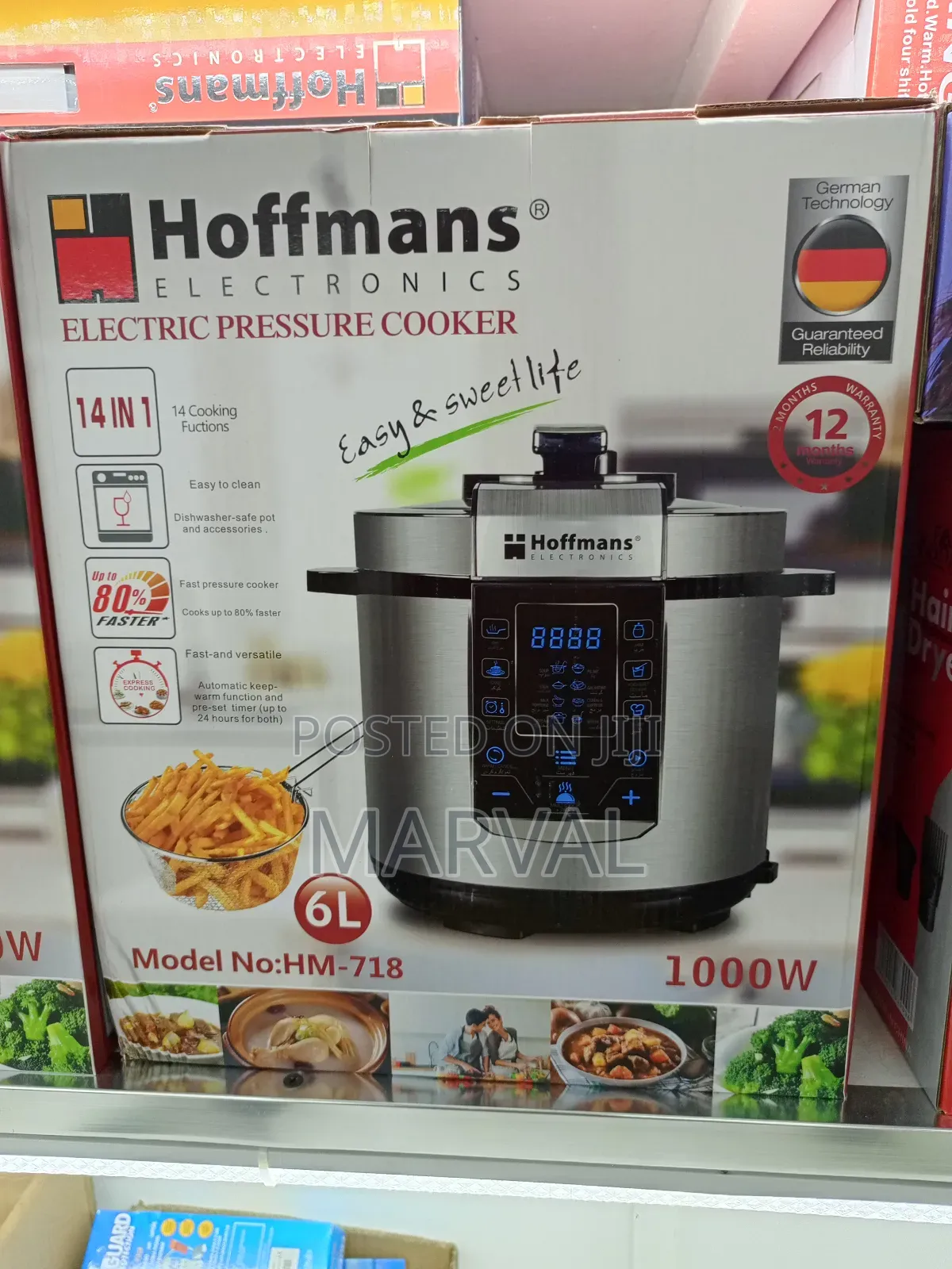 Hoffmans Electric Pressure Cooker 6litres