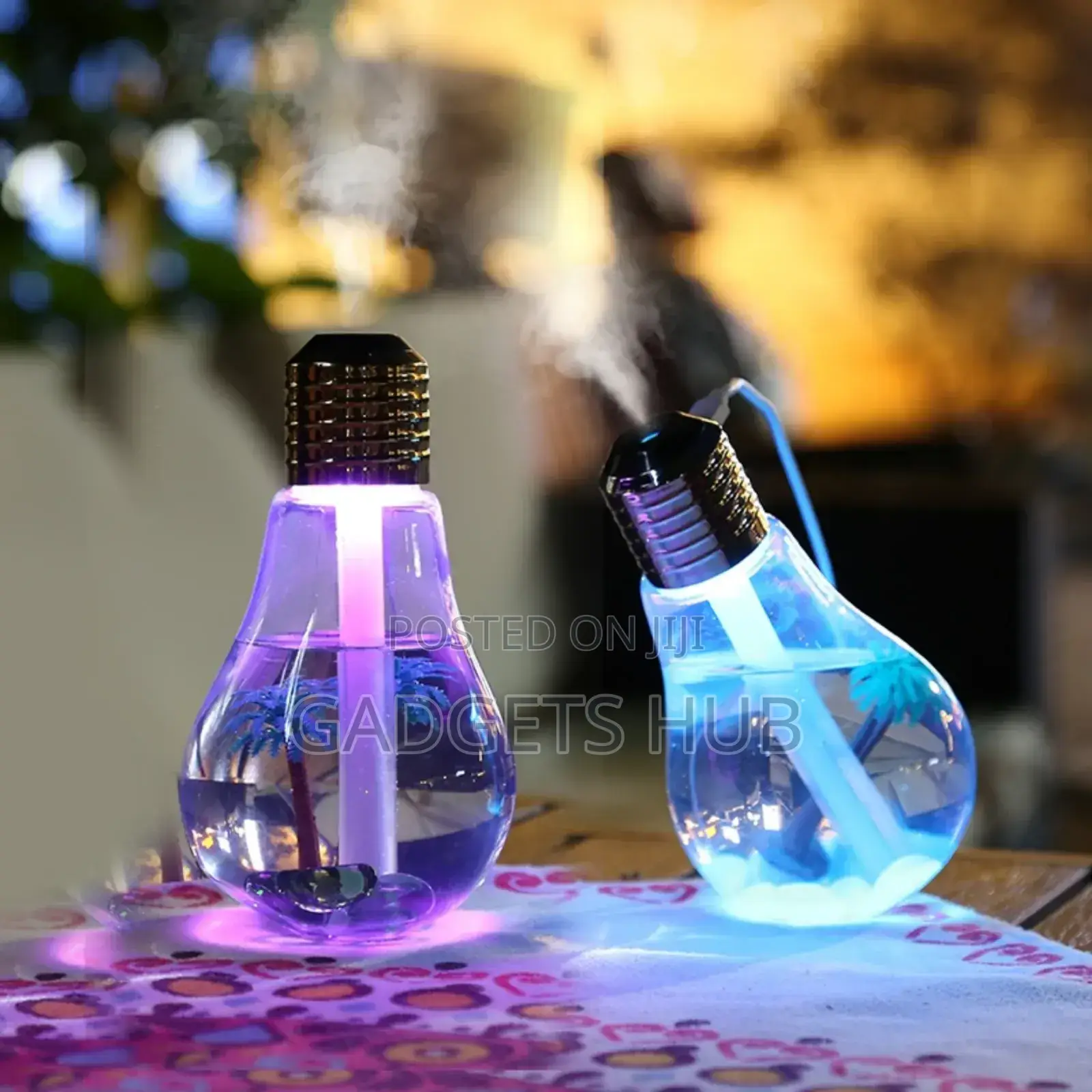 Bulb Ultrasonic Humidifier Cool Mist Spray Humidifier USB