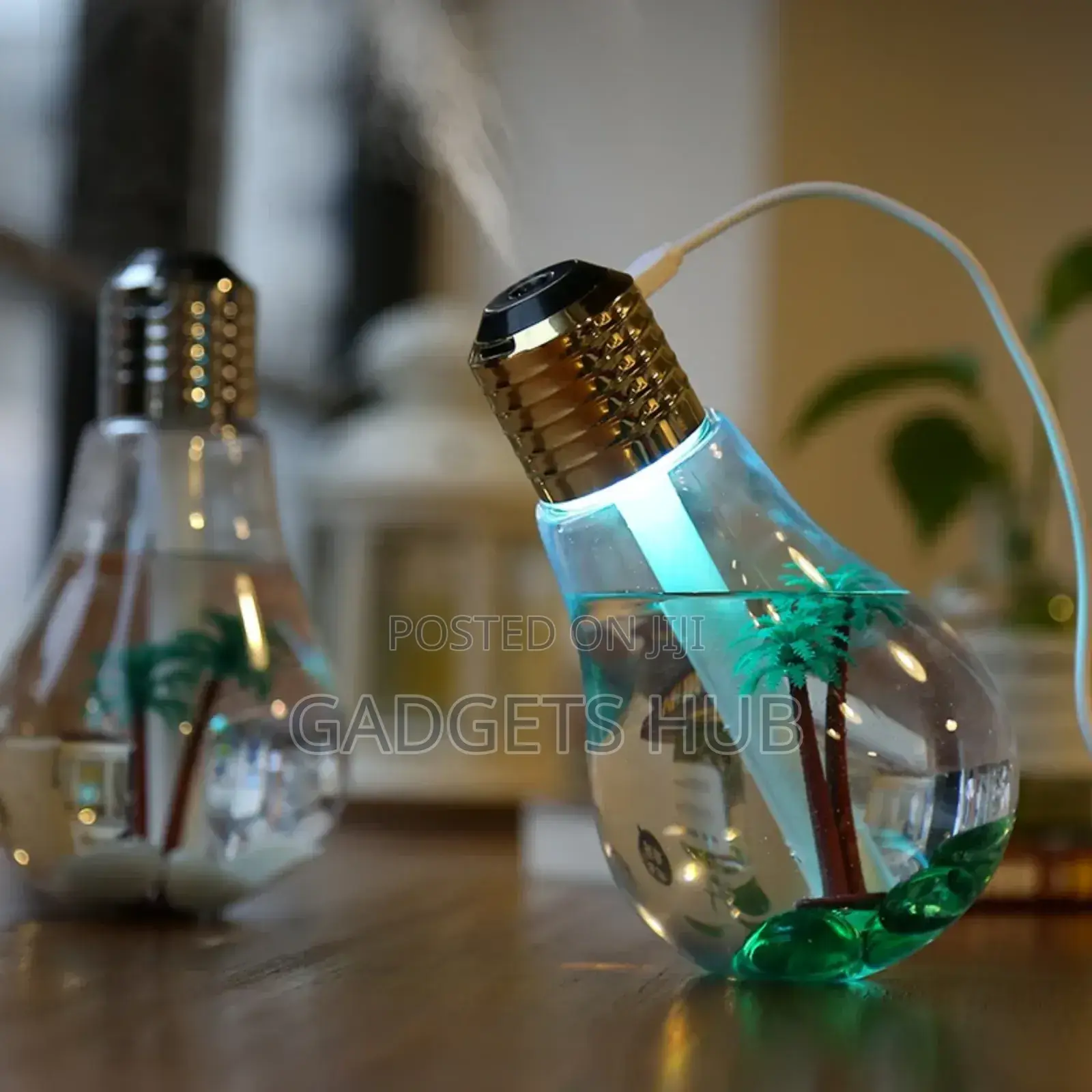 Bulb Ultrasonic Humidifier Cool Mist Spray Humidifier USB