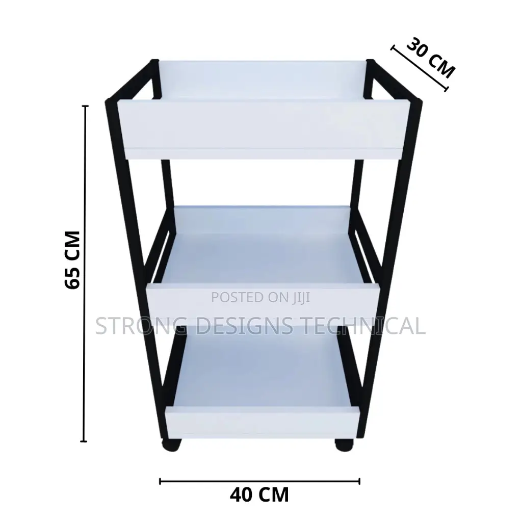 Full Manicure Business Set. Table, Shelves And Trolley