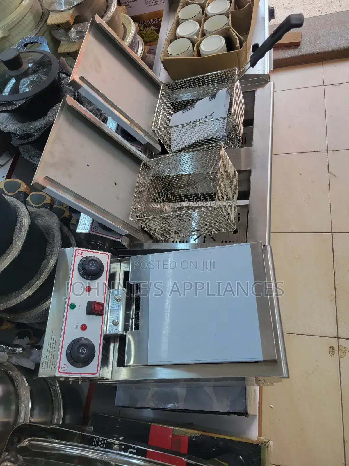 Double Electric Deepfryer Commercial 8+8L Capacity 16L