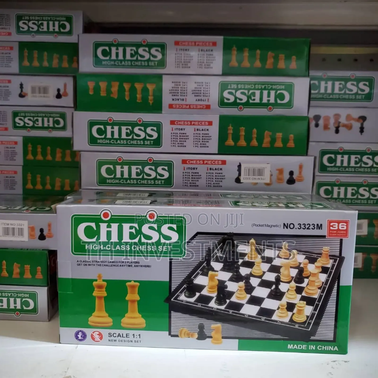 Other 3 X 1 Large Wooden Chess - Board Game - Chess 