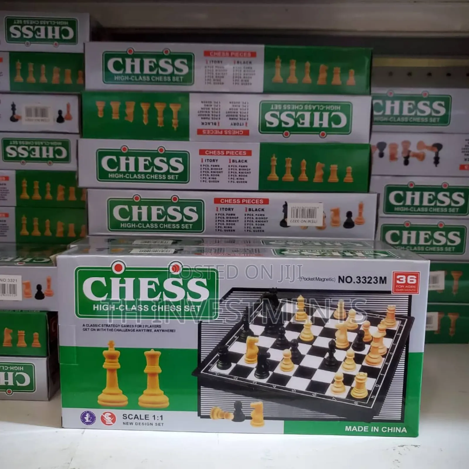 Other 3 X 1 Large Wooden Chess - Board Game - Chess 