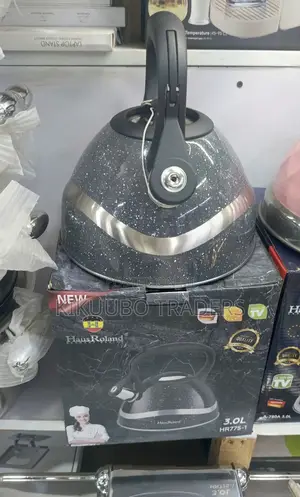 3.0L Whistling Tea Boiling Kettle- Black