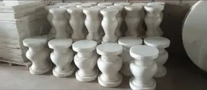 Photo - White Marble Pedestal Column