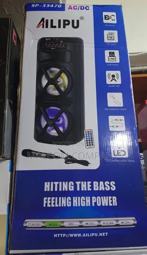 AILIPU Party Bluetooth Rechargeable Speaker With Microphone