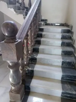 Photo - Paradiso Lite Granite Pedestal Column and Staircase