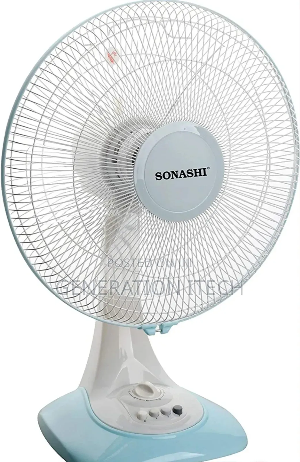 SONASHI Table Fan 16-Inch SF-8028D White/Blue