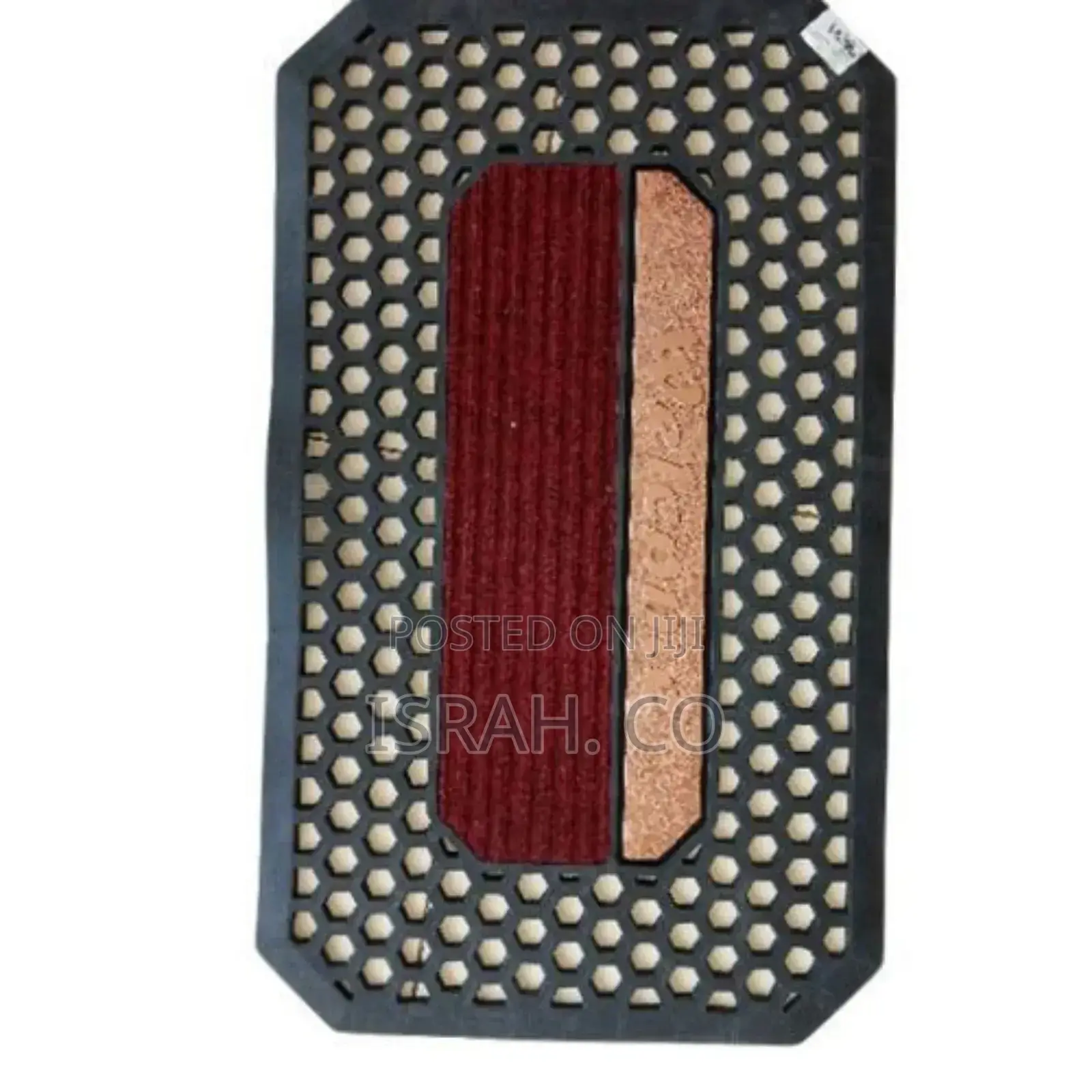 Black Rubber Heavy Duty Door Mat With Different Skirtings-
